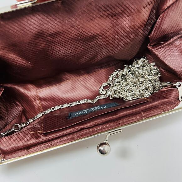 Nicole Lee Formal Clutch Bag Sequin Adjustable Chains - Picture 5 of 6